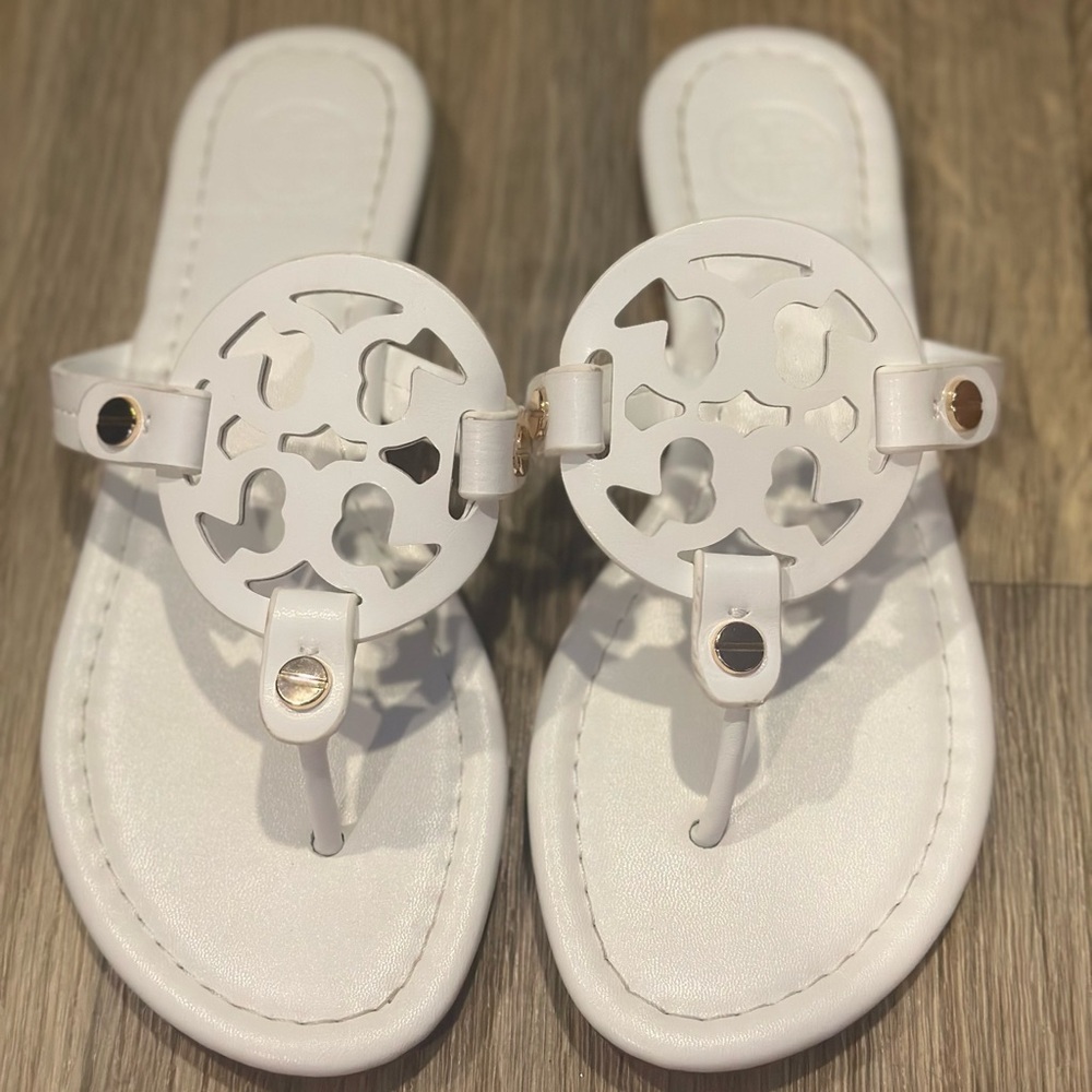 Tory Burch White Sandals